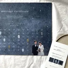 ウェディングツリー 結婚証明書｜ A3　写真　ゲスト参加型　ゲスト名前　夜空　星