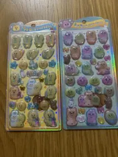 おぱんちゅうさぎ　んぽちゃむ　うるちゅるポップシール　2点セット