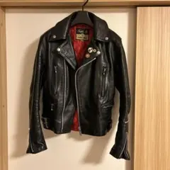 666 レザーシングルライダースジャケット 34 MMLJM-1 シングル ライダースジャケット｜『666』パンクロック