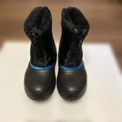 IGNIO キッズ スノーブーツ ブラック ブルー 18cm