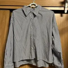 ストライプ ボタンダウン 長袖シャツ　Lサイズ