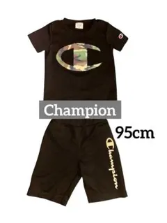 チャンピオン迷彩ロゴ キッズ ベビー Tシャツ ハーフパンツセット95cmのサムネイル