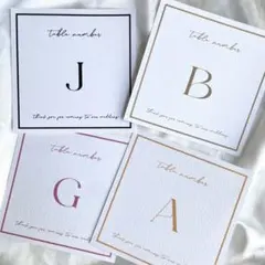 テーブルナンバー　テーブルサイン　スクエア　テーブル　装飾　結婚式 ウェディング