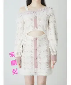 【定価17600円】Ank Rouge　モノグラムニットOP　新品未使用Mサイズのサムネイル
