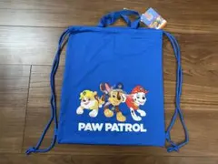 【新品】パウパトロール　ナップサック　ブルー　マーシャル　チェイス　ラブル