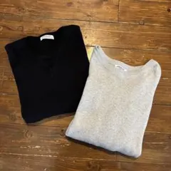 CHIPARANG TYPY グレー 長袖ニット 2枚セット