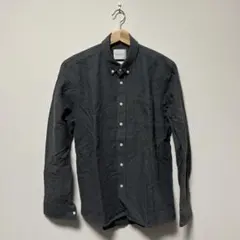 SATURDAYS ダークグレー ボタンダウンシャツのサムネイル