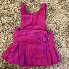 Ralph Lauren ピンク コーデュロイ ジャンバースカート 3M