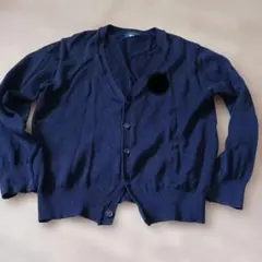 ネイビー Vネック スクールカーディガン