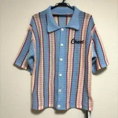 ROMWE ニットシャツ メッシュ 編み込み size:M