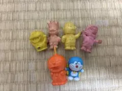 ドラえもん ドラ消し ミニフィギュア6点 のび太 ジャイアン レトロ