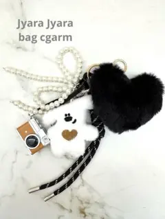 ジャラジャラバッグチャーム⭐︎キーホルダー⭐︎ブラック