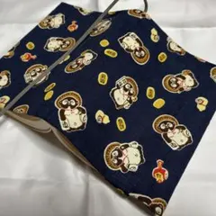 ブックカバー　文庫本　信楽焼　たぬき