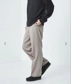 TRツイル ワイド ストレート イージーパンツ ―防シワ―