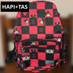 折りたたみリュック キャリーオン ピンク ミッキーとミニー チェック柄 ハピタス