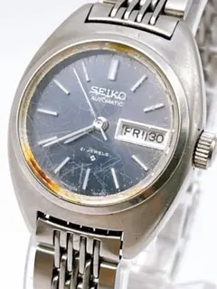 SEIKO セイコー 腕時計 稼働品 2706-0170 ブルー クリーニング済 