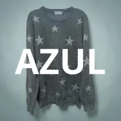 AZUL 星柄ブラックセーター