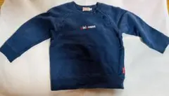 ミキハウス　トレーナー　ネイビー　90