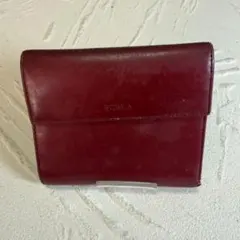 FURLA フルラ三つ折り財布 ボルドー レザーのサムネイル
