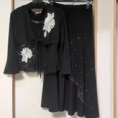 社交ダンス衣装 セットアップ　ブラック系