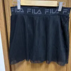 海外FILA プリーツスカート ブラック