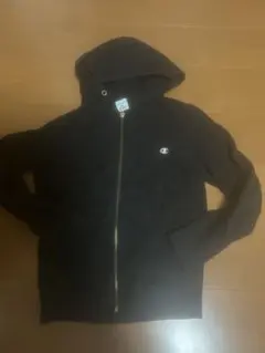 Champion ブラック ジップアップパーカー