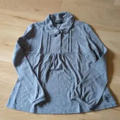 COMME CA ISM 襟付き長袖シャツ 140A グレー