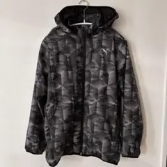 PUMA 幾何学模様 フード付きウィンドブレーカー160サイズ