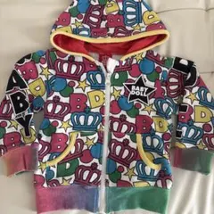 BABY DOLL カラフルフード付きパーカー90size