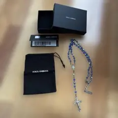 DOLCE&GABBANA ロザリオネックレス ブルーのサムネイル