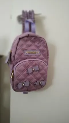 mezzo piano キルティングボディバッグ パープル