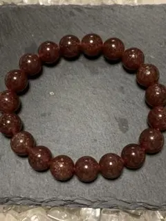 希少　アフリカン　ストロベリークォーツ　ブレスレット