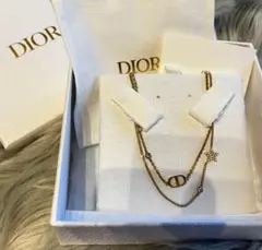 【極美品】Dior ディオール ゴールド 2連ネックレス DIOR