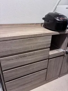 ナチュラルオーク LOWYA 食器棚 90cm