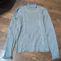 アース・パールリブニット・グレー・Мサイズです♪