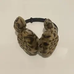 ミッキー　ミッキーマウス　ヒョウ柄　イヤーマフ　耳当て
