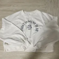 Dazy ホワイト スウェット M