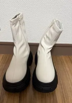 DISCOAT 厚底ストレッチショートブーツのサムネイル