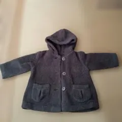 グレー ボアコート フード付き 100cm~