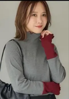 しまむら 田中里奈 袖配色プルオーバー　Mサイズ