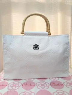 クレイサス ホワイト キルティング トートバッグ ③