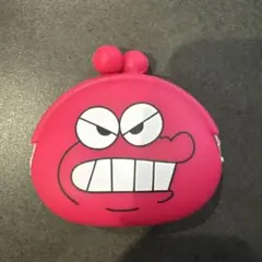 クレヨンしんちゃん　ワニ山さん　ピンク シリコン がま口コインケース