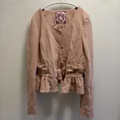 Honey Bunch ノーカラージャケット ピンクのサムネイル