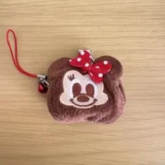 ミニーマウス　ミニがま口　ストラップ付き