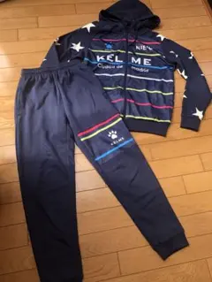 a様　美品KELME ネイビー 星柄 上下セットSサイズ