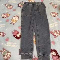 GU ダークブルー ロングパンツ　130㎝