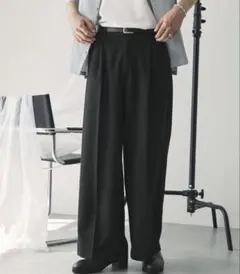 TRストレッチスーツ地 ストレート 1タック センタープレスLサイズ