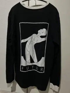 FUTUR グラフィック長袖カットソー