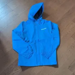 フード付きジャケット 青