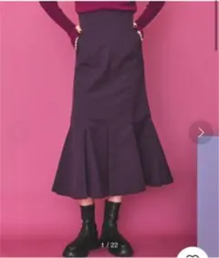 お値下❣️イネラ マーメイドスカート パープルのサムネイル